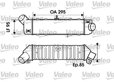 VALEO 817767 Turbo Radyatoru Caddy Iı 1,9tdı 96>04 Polo / Classıc 1,9tdı 96>02 Cordoba Ibıza Iıı 1,9tdı 99>02 6K0145805E 6K0145805F