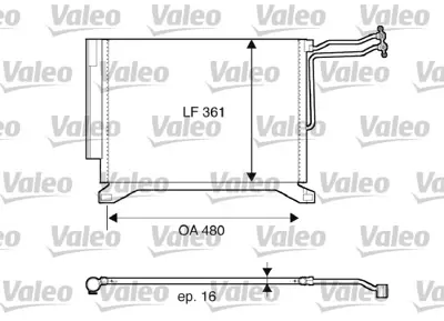 VALEO 817837 Klıma Radyatoru Mını R50 R53  64536453691 64536918597