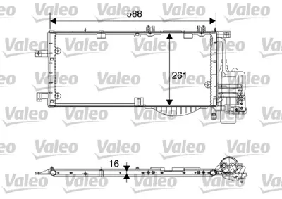 VALEO 817844 Klıma Radyatoru Corsa C Tıgra B Combo C Y13dt Z13dt Z13dtj Z13dth Z17dth 1850093