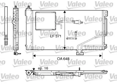 VALEO 817849 Klıma Radyatoru W203 00>07 Cl203 02>08 S203 01>07 C209 02>09 R230 06>12 A2035001354