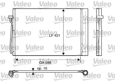 VALEO 817850 Klıma Radyatoru Bmw M54 N62 N73 E60 E65 E63 E64 64509122825