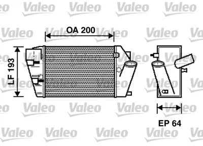 VALEO 817870 Turbo Radyatoru Audı A4 (2000>2004) 8E0198805