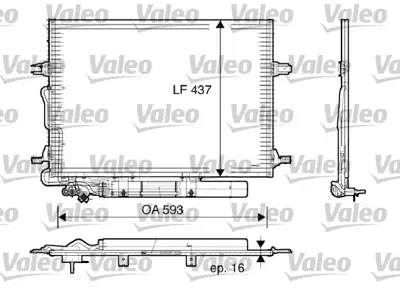 VALEO 818003 Klıma Radyatoru C219 04>10 W211 02>08 S211 03>09 A2115001254