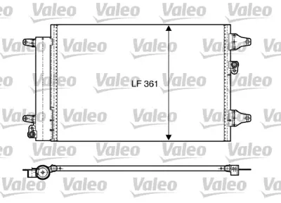 VALEO 818004 Kondenser Ford Galaxy / Vw Sharan 7M3820411E 7M3820411F YM2H19C600AA