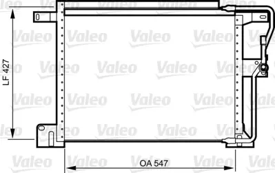 VALEO 818024 Kondenser Jeep Grand Cherokee 56005016