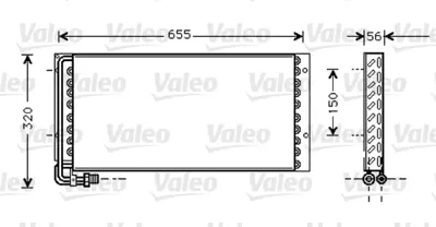 VALEO 818044 Kondenser Man M90 (R134)10 / 93 