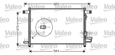 VALEO 818061 Klıma Radyatoru (Kondenser) Aveo Daewoo Kalos 1,2 / 1,4 02> (542x414x17) Kurutucu Ile 96539632 96834082