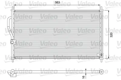 VALEO 818070 Klıma Radyatoru Honda Crv 1996 2001 (581x366x16) 80110ST7A21