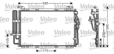 VALEO 818075 Klıma Radyatoru Komple Matrıx 06> Benzınlı 9760617001