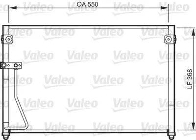 VALEO 818085 Klıma Radyatoru Mazda 626 V 98>02 (Fs) / (550x368x20) L4800GE4TB