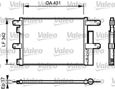 VALEO 818116 Kondenser Iveco 504238741