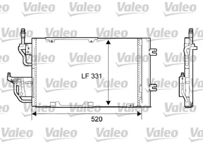 VALEO 818168 Klıma Radyatoru Astra H <09 Zafıra B Z13dth A17dtr A17dtj Z19dt Z19dth Z20leh (520x331x12 6850237