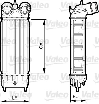 VALEO 818227 Turbo Intercoll Radyatoru P508 C5 Ep6cdt (1,6thp 16v 155) 09> 1440Q9