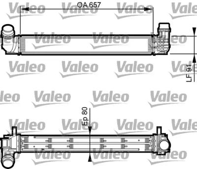 VALEO 818269 Turbo Radyatoru Renault Scenıc Iıı Phase 2 01 / 2012 