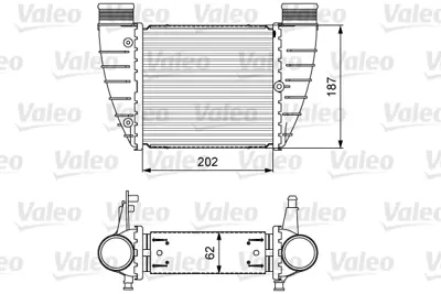 VALEO 818325 Turbo Radyatörü Audı A4 Turbo Radyatörü Binek 8E0145806Q