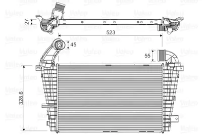 VALEO 818328 Turbo Radyatörün Opel Astra 6302082