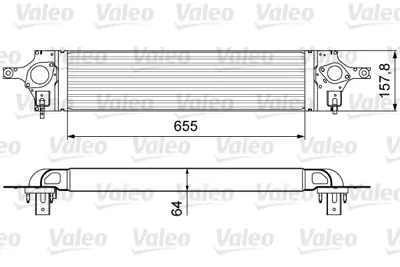 VALEO 818358 Turbo Radyatörü Renault Koleos-Nıssan X-Traıl 2.0 Dci 144613UC0C 14461JG70C