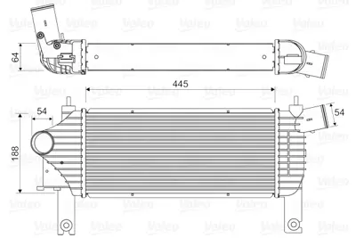 VALEO 818608 Intercooler Nıssan Navara Iı D4d 2005> Nıssan Pathfınder 2005> 14461EB360