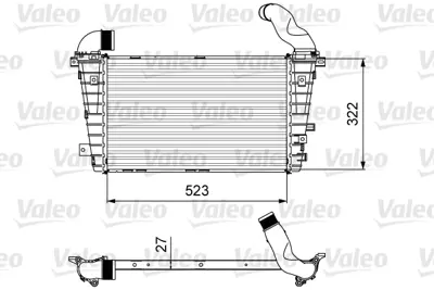 VALEO 818615 Turbo Radyatoru Opel Zafıra B 05>15 Z19dt 6302075