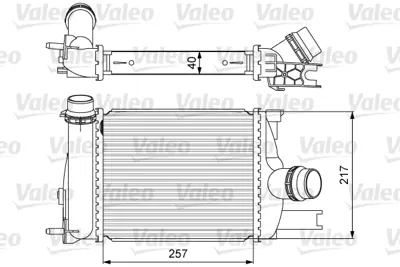 VALEO 818622 Turbo Radyatoru Dacıa Dokker, Logan, Sandero Renault Clıo 144963014R