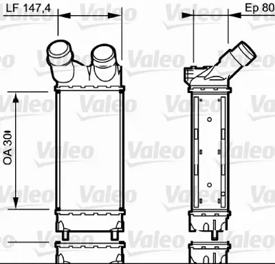 VALEO 818866 Turbo (Intercoll) Radyatoru Berlıngo Iıı Partner Tepe Dv6ated4 / Dv6bted4 (1,6hdı 16v) / (08>) 384L9