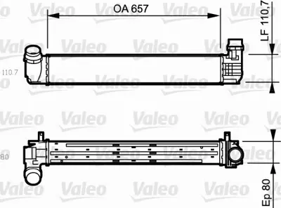 VALEO 818870 Turbo Radyatoru Megane Iıı Scenıc Iıı 2,0 / 1,9dcı 144969107R