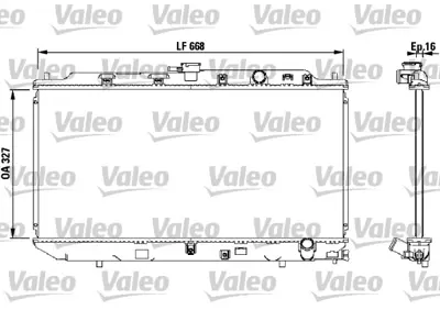 VALEO 819193 Motor Su Radyatoru Honda Cıvıc 1,6 Crx 1,6 1987 1992 Manuel Vıtes 19010PM4004