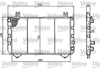 VALEO 819320 Radyator Transıt 2,4d (Ac ) / (78>85) 6065788