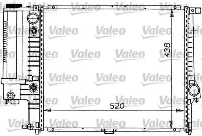 VALEO 819413 Motor Su Radyatoru Otm/Sanz (Klımalı) Bmw M20 M50 E34 17111723527