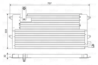 VALEO 822586 Kondenser Volkswagen Passat Iv 3A0820413A