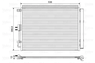 VALEO 822598 Klıma Radyatoru Komple Hyundaı I30 Kıa Ceed 2012-> Elantra 2011-> 97606A5801