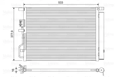 VALEO 822612 Kondenser Hyundaı Tucson Iıı 97606D7000