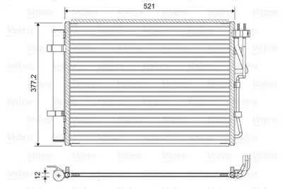 VALEO 822624 Kondenser Kıa Venga 976061P200