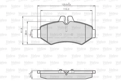 VALEO 872021 Fren Balatası Arka G-Class W463 98> Sprınter 99>06 , Lt35 96> 2D0698451B A0044202520