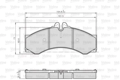 VALEO 872076 Fren Balatası On / Arka Sprınter 96>06 Lt 28 35 46 96>06 A0024204120