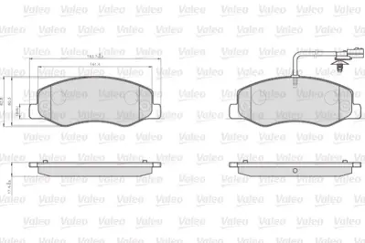 VALEO 872172 Disk Fren Balatası Lcv Arka Renault Master 4406000Q2J 7485185244 95528497