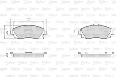 VALEO 872225 On Fren Balatası Corsa C Combo C Merıva A 1605974