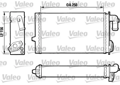 VALEO 883674 Kalorıfer Radyatörü 505 Gl 644854