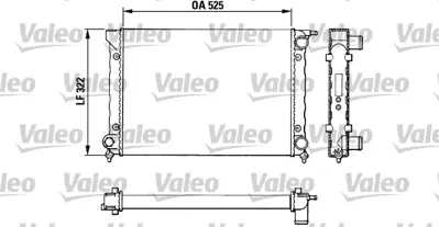 VALEO 883727 Radyatör Jetta Iı 321121253C 321121253K