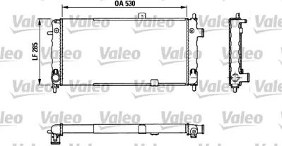 VALEO 883771 Radyatör O.Corsa 1.6 I 1302015