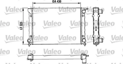 VALEO 883820 Radyatör Jetta 1600 Ls/Gls 191121253M