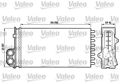 VALEO 883976 Kalorıfer Radyatoru P405 P406 Ym 644877