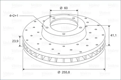 VALEO 886592 Fren Diski Ön X2 Opel Astra G 1.4. 1.6 98- 569059