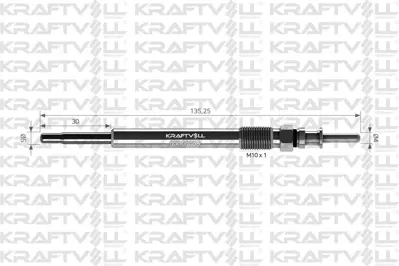 KRAFTVOLL 05030089 Kızdırma Bujısı 11v Vectra B 2,0d-Frontera 2,2 (Gecmelı) 95508488