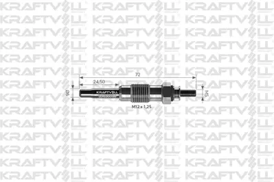 KRAFTVOLL 05030086 Kızdırma Bujısı 11v Karsan J9 30862690 7700861906 NCC100050