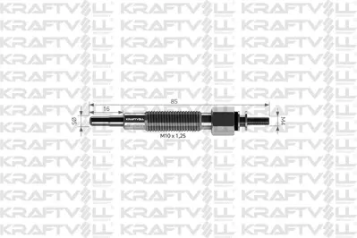 KRAFTVOLL 05030122 Kızdırma Bujısı 11v Cıvıc 1.4 I (Ej9) Nıssan Terrrano 2.7 Tdı –pıck-Up 2.5d-Td 110657F40A