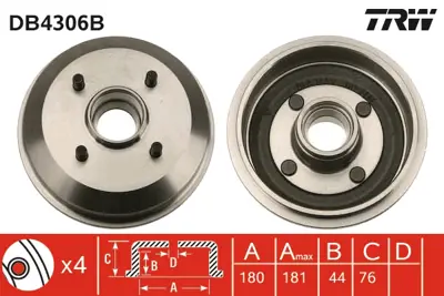 TRW DB4306B Arka Fren Kampanası Courıer Box F3l-F5l -Escort-Fıesta YS6W1113AA