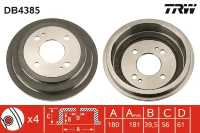 TRW DB4385 Fren Kampanası Arka Jazz 1,2 / 1,4 02> 42610SAAQ00