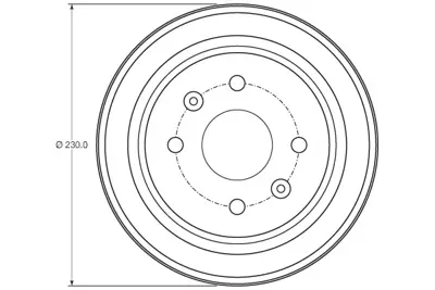 TRW DB4442 Arka Fren Kampanası Aveo T250 / T255 1,2 / 1,4 01 / 08 Spark M300 1,0 / 1,2 03 / 10 96471771