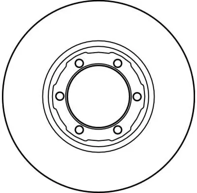 TRW DF1416 Fren Diski Ön L200 86>96 Havalı 258mm MB407031